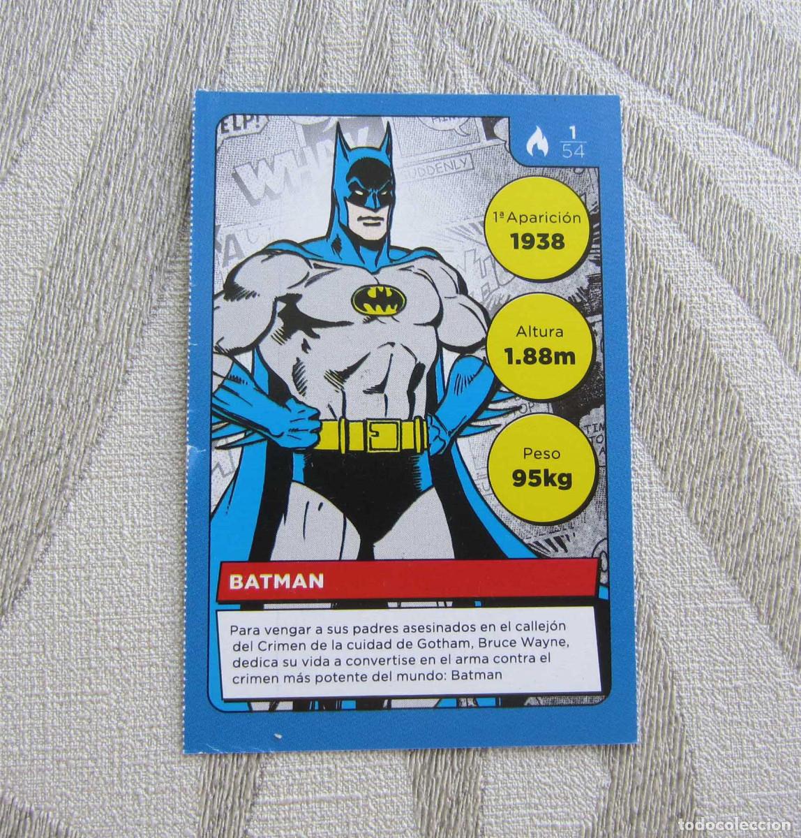 Coleccionismo cromos antiguos: CROMOS CARTAS CARREFOUR CROMO DC COMICS N&ordm; 1 - Foto 1