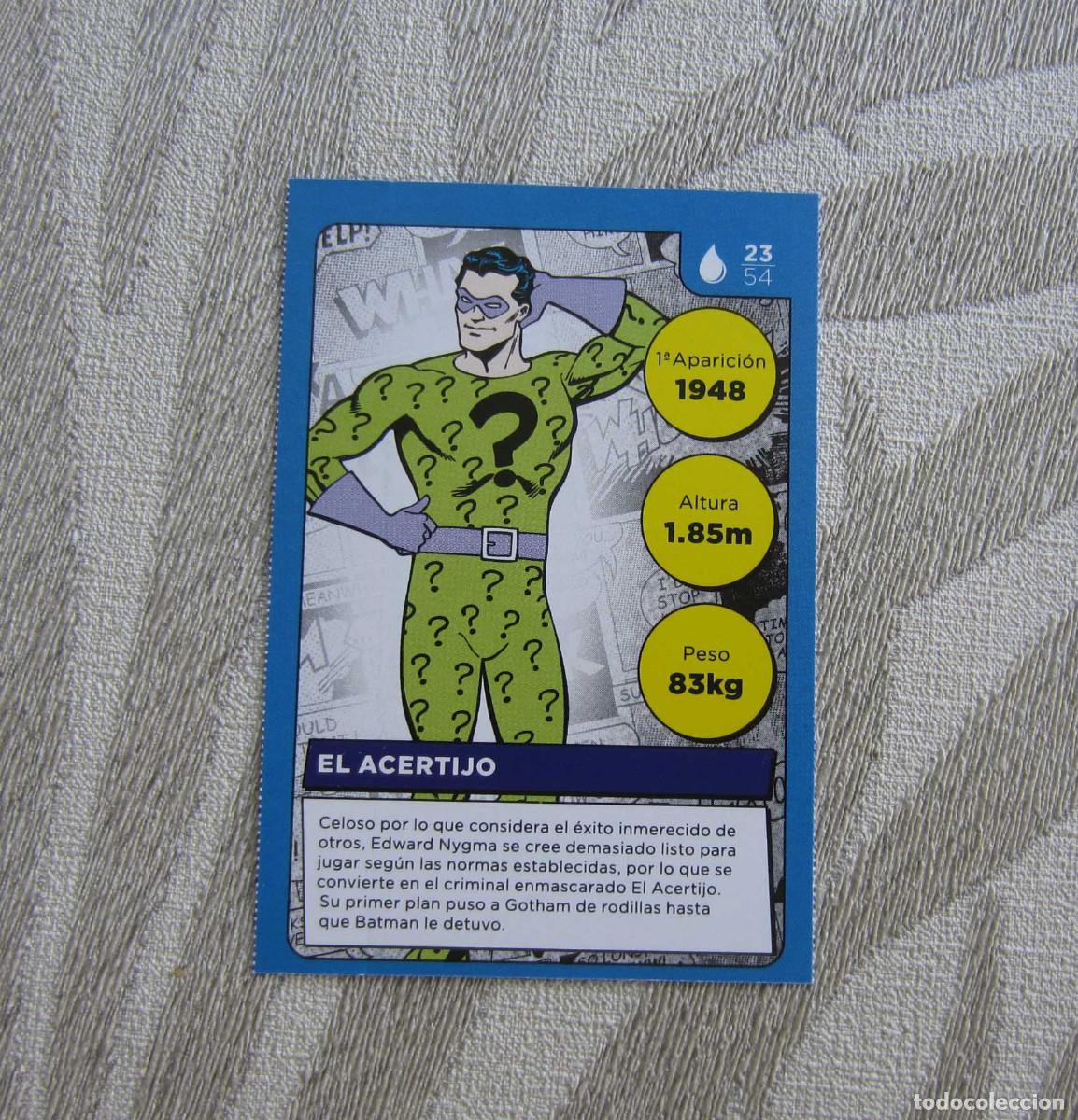 Coleccionismo cromos antiguos: CROMOS CARTAS CARREFOUR CROMO DC COMICS N&ordm; 23 - Foto 1