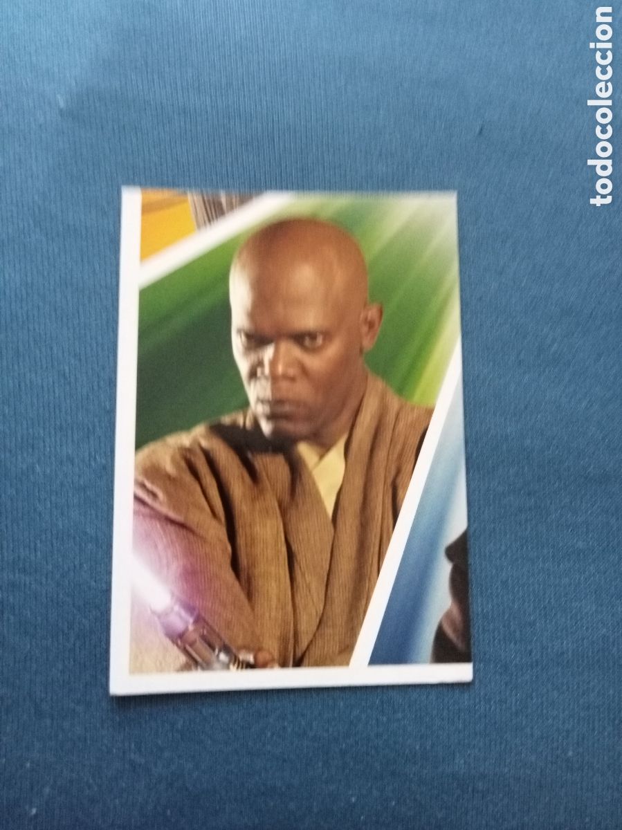 Colecionismo Cromos antigos: Pegatina Star Wars Topps x Carrefour N&ordm;7 Mace Windu