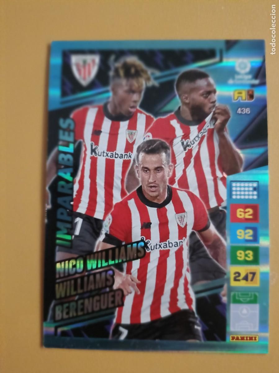 Coleccionismo cromos antiguos: nico williams 22 23 imparables - Foto 1