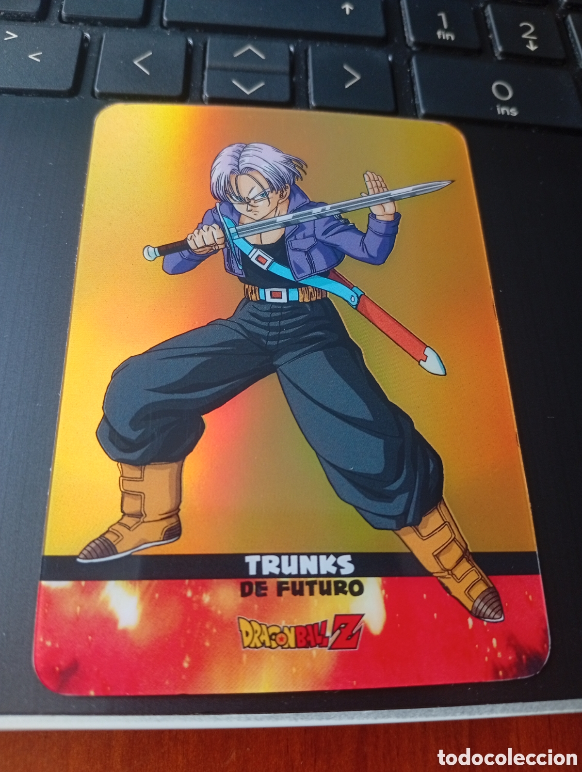 Sammeln alte Sammelbilder: CROMO TRADING CARD LAMINCARDS DRAGON BALL Z SUPER SAIYAN LAMINCARD ORO N &ordm; 82 TRUNKS