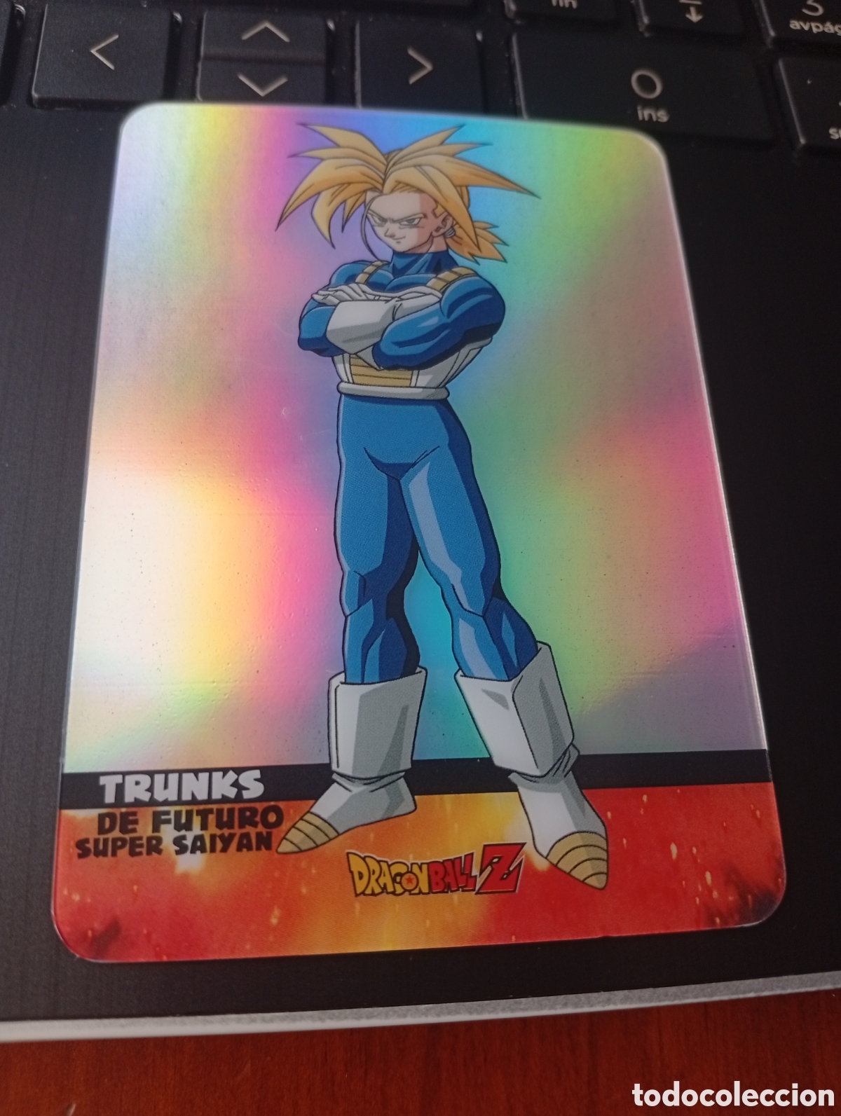Sammeln alte Sammelbilder: CROMO TRADING CARD LAMINCARDS DRAGON BALL Z SUPER SAIYAN LAMINCARD PLATINO N &ordm; 87 TRUNKS