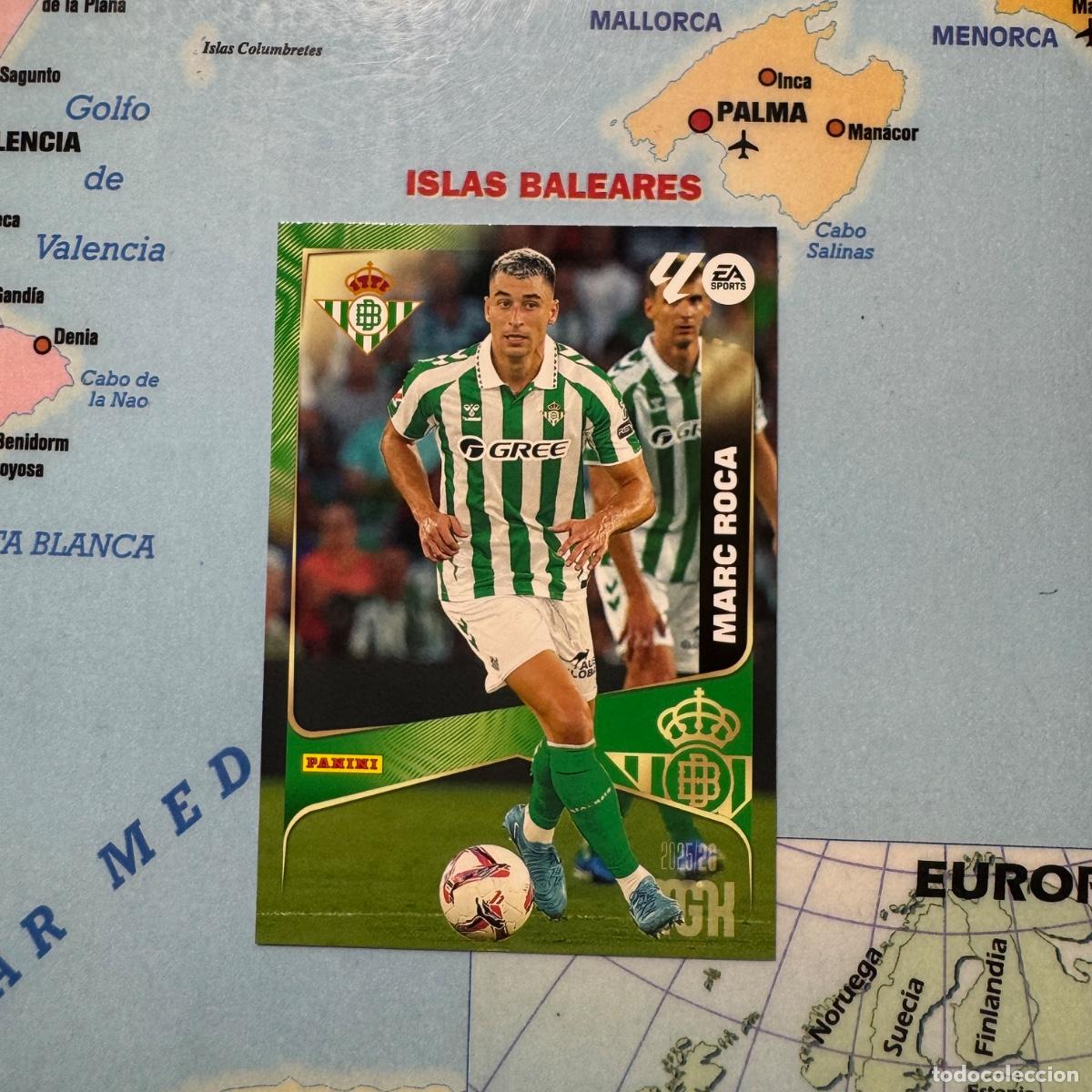 Coleccionismo cromos antiguos: Marc Roca n&uacute;mero 99 del Betis megacracks 25-26 2025-2026