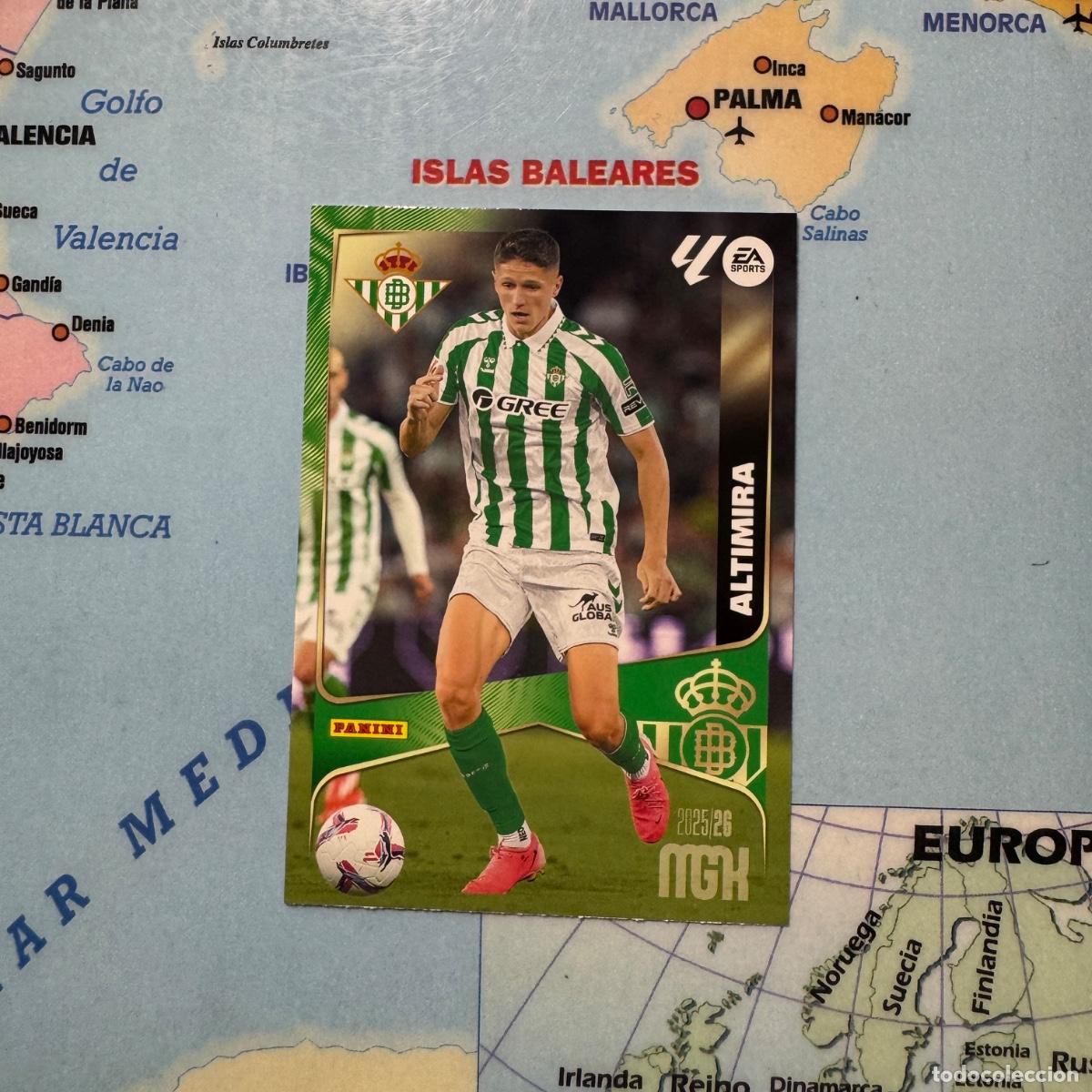 Coleccionismo cromos antiguos: Altimira n&uacute;mero 100 del Betis megacracks 25-26 2025-2026