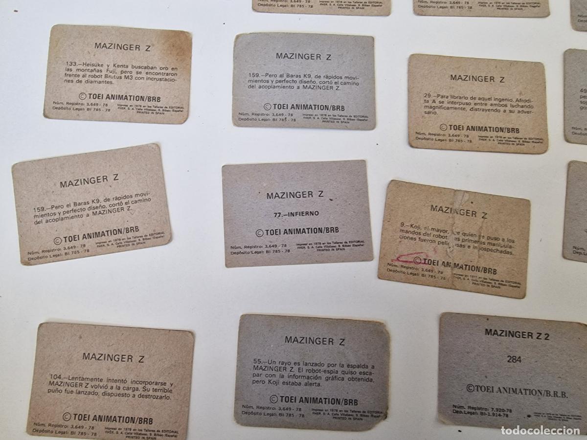 Coleccionismo cromos antiguos: LOTE CROMOS MAZINGER Z - Foto 9