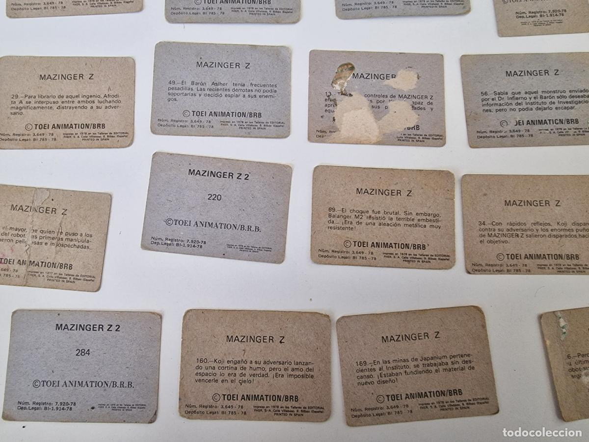 Coleccionismo cromos antiguos: LOTE CROMOS MAZINGER Z - Foto 10
