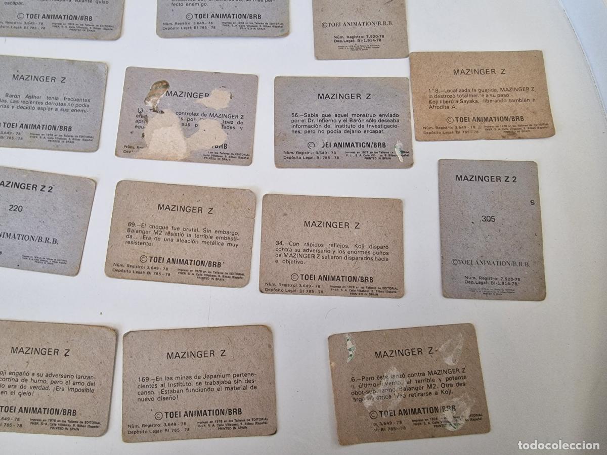 Coleccionismo cromos antiguos: LOTE CROMOS MAZINGER Z - Foto 11