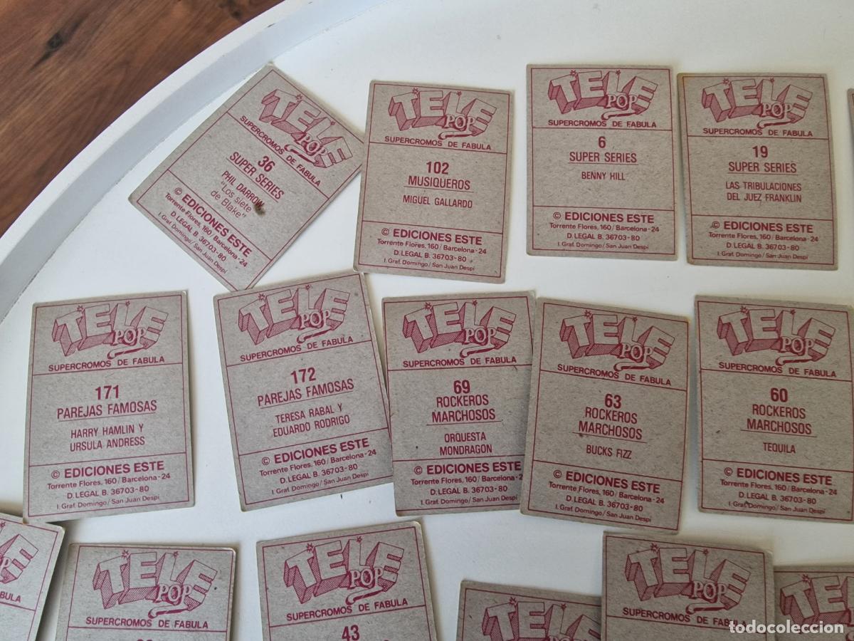 Coleccionismo cromos antiguos: LOTE CROMOS TELE POP SIN PEGAR - Foto 11