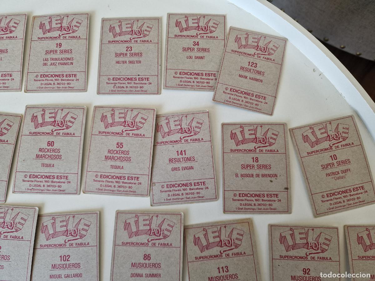 Coleccionismo cromos antiguos: LOTE CROMOS TELE POP SIN PEGAR - Foto 12