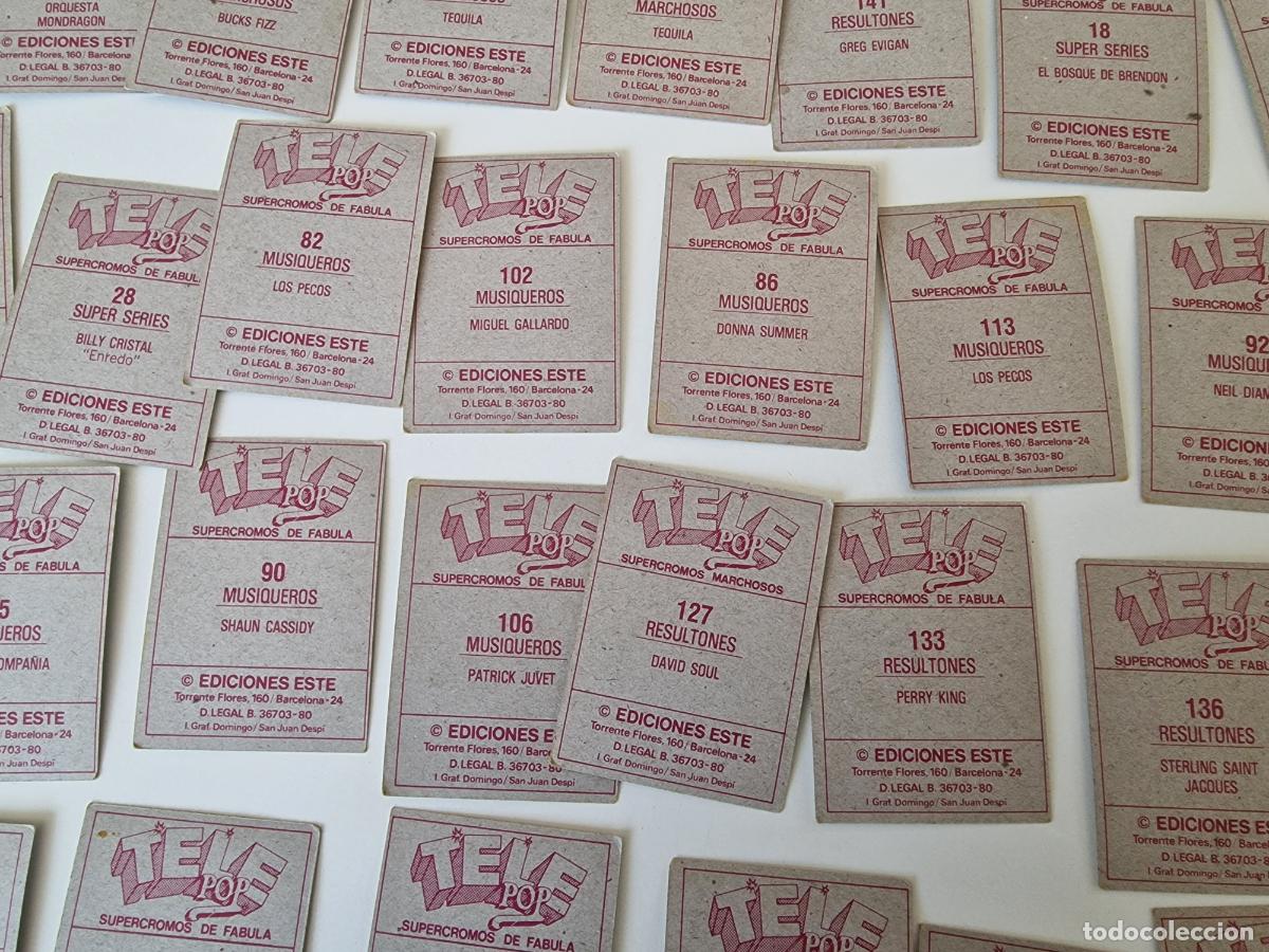 Coleccionismo cromos antiguos: LOTE CROMOS TELE POP SIN PEGAR - Foto 14