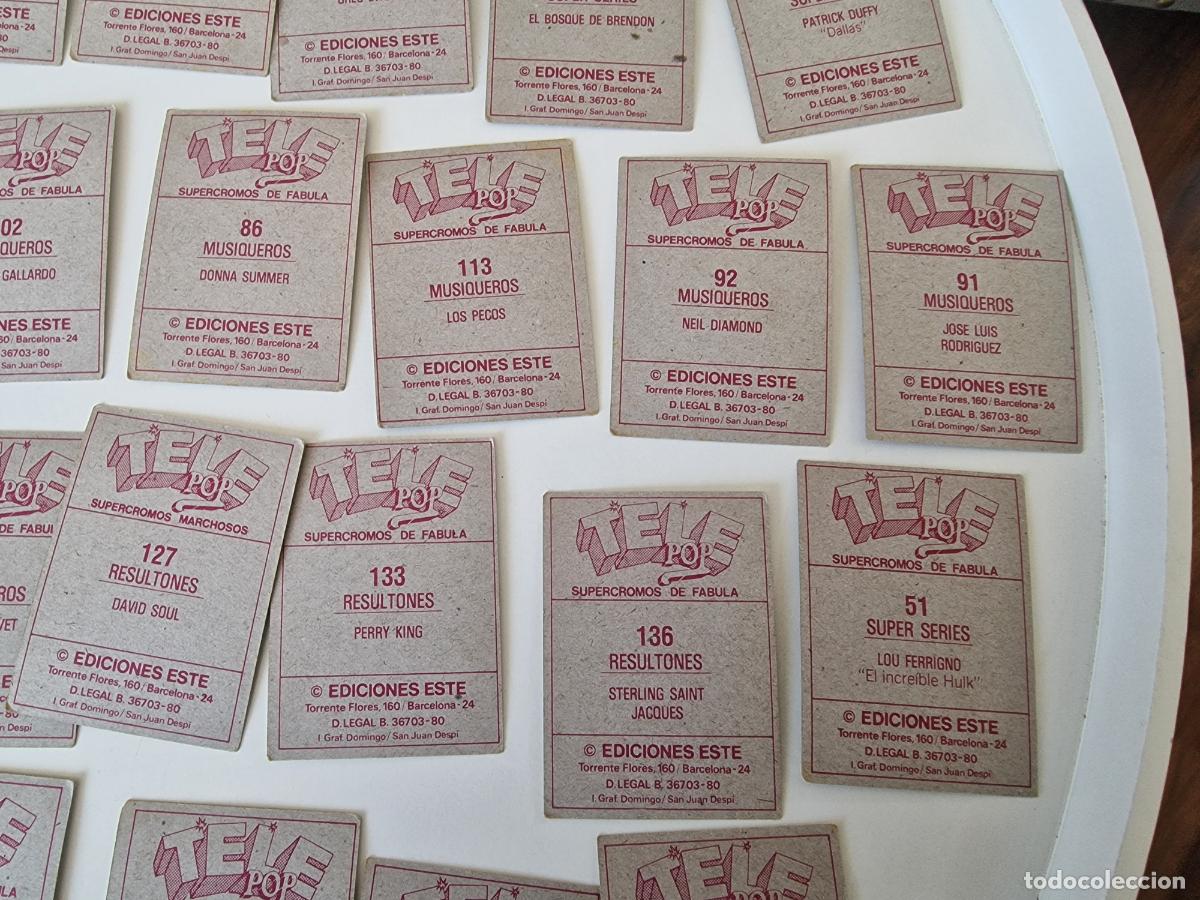 Coleccionismo cromos antiguos: LOTE CROMOS TELE POP SIN PEGAR - Foto 15