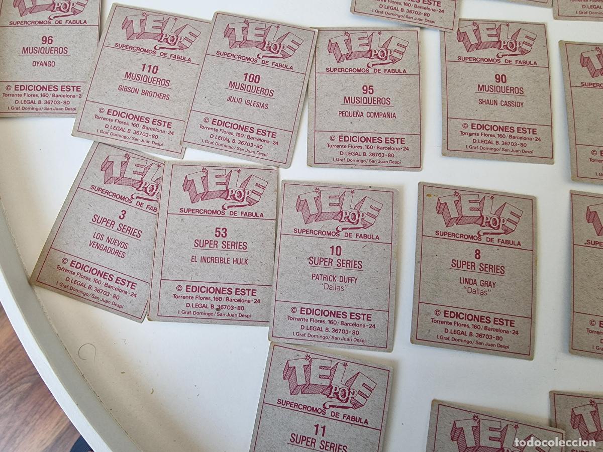 Coleccionismo cromos antiguos: LOTE CROMOS TELE POP SIN PEGAR - Foto 16