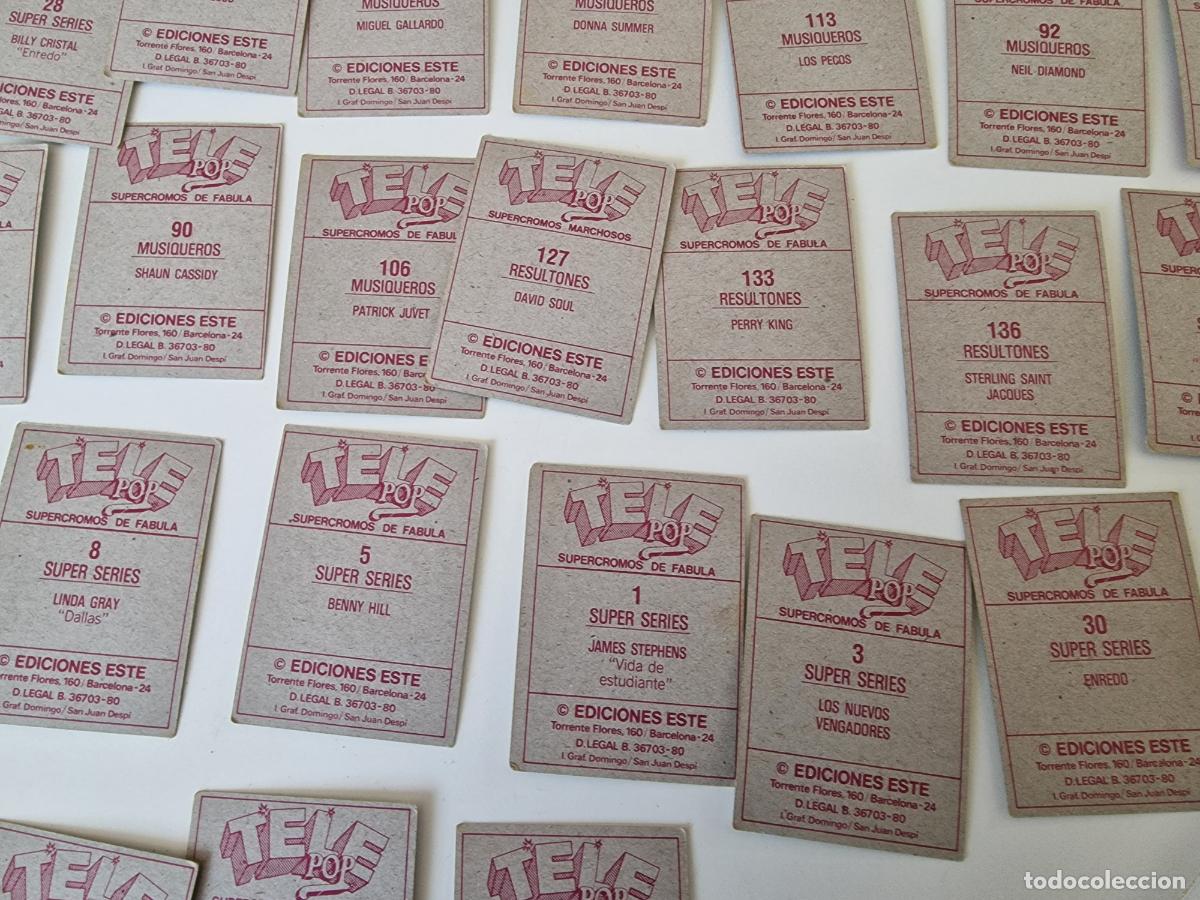Coleccionismo cromos antiguos: LOTE CROMOS TELE POP SIN PEGAR - Foto 17
