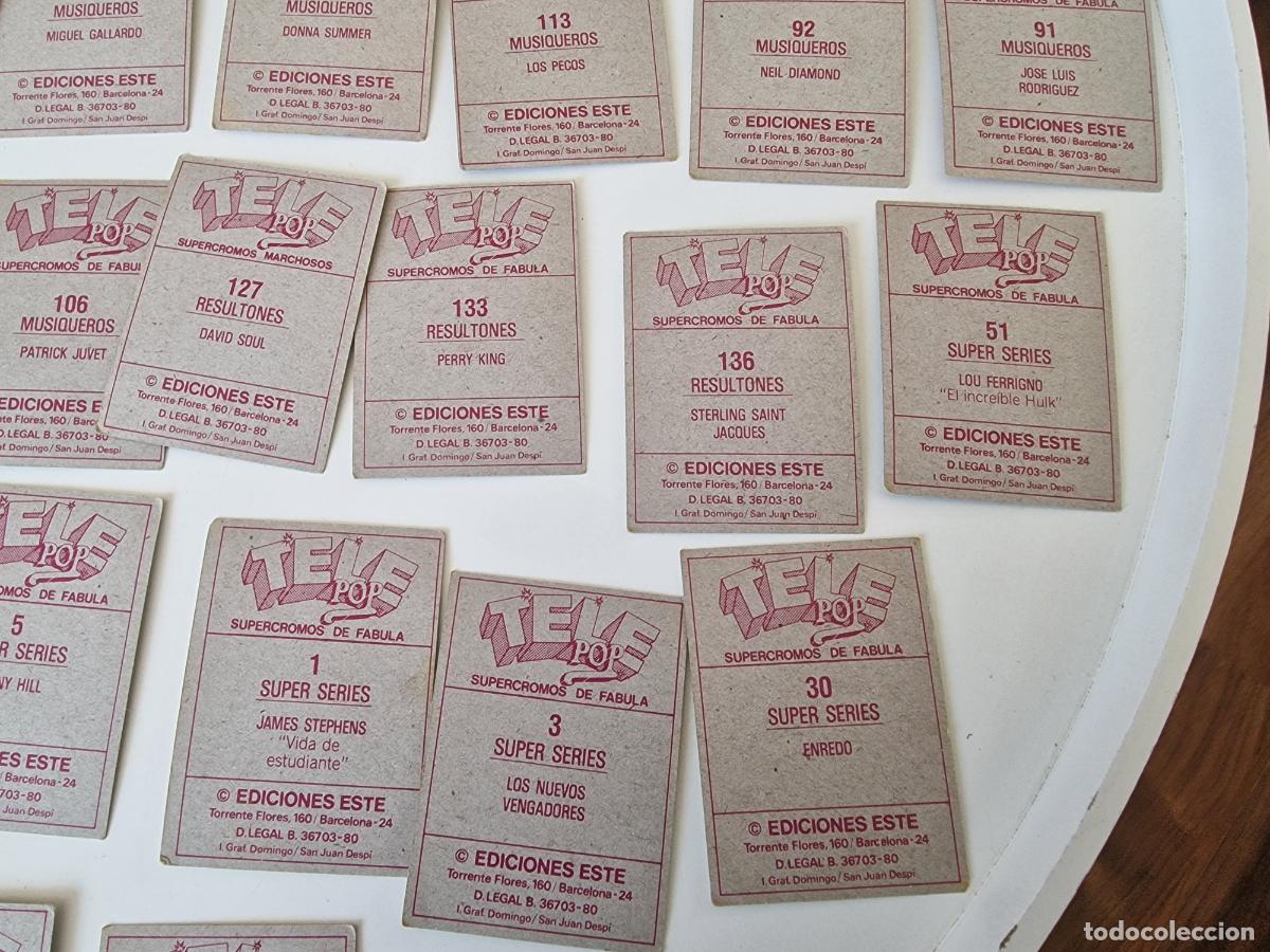 Coleccionismo cromos antiguos: LOTE CROMOS TELE POP SIN PEGAR - Foto 18