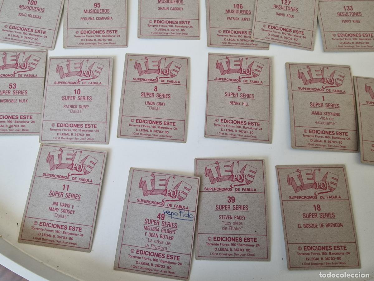 Coleccionismo cromos antiguos: LOTE CROMOS TELE POP SIN PEGAR - Foto 19
