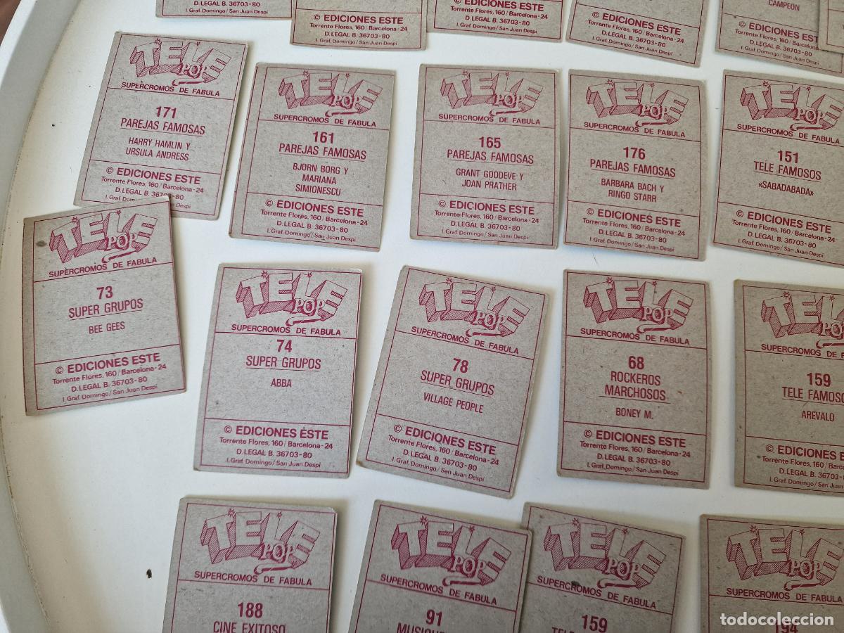 Coleccionismo cromos antiguos: LOTE CROMOS TELE POP SIN PEGAR - Foto 29