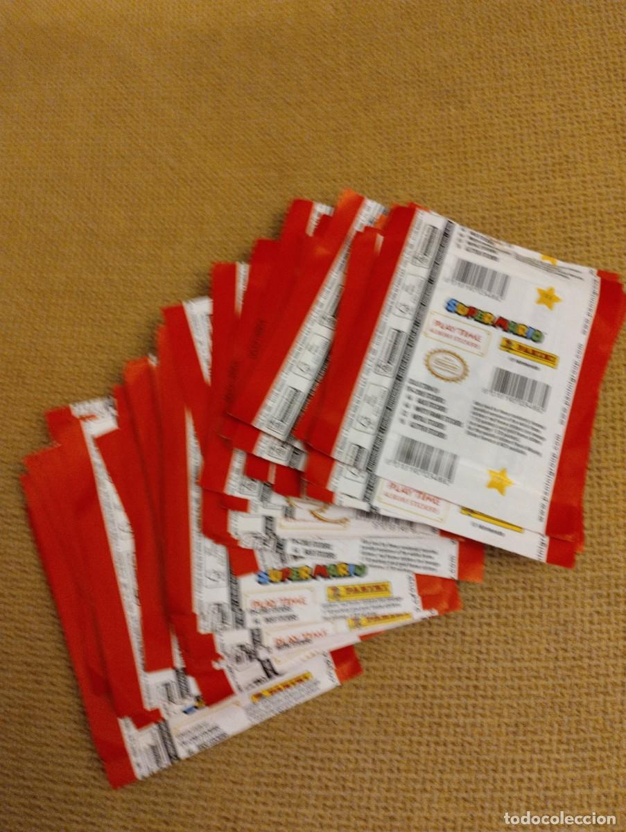 Coleccionismo cromos antiguos: Lote sobres Super Mario Panini - Foto 2