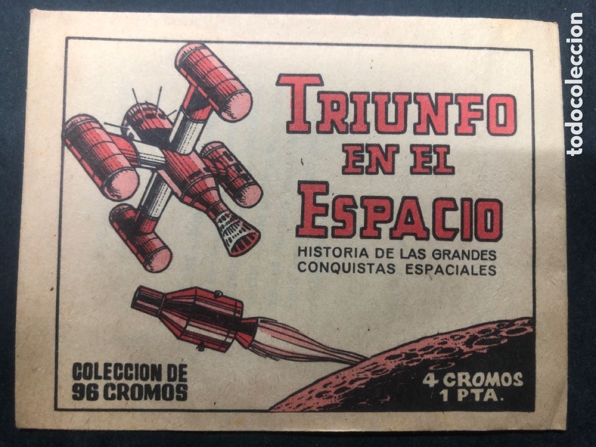 Colecionismo Cromos antigos: SOBRE SIN ABRIR ALBUM TRIUNFO EN EL ESPACIO EDITORIAL EDIVAL CONTIENE LOS CROMOS