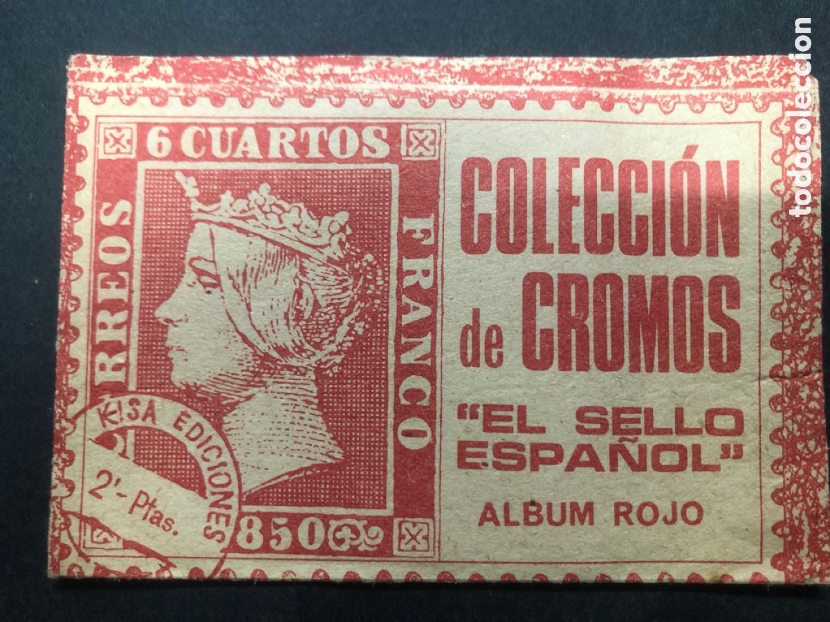Colecionismo Cromos antigos: SOBRE SIN ABRIR ALBUM EL SELLO ESPA&Ntilde;OL ALBUM ROJO EDITORIAL KEISA CONTIENE LOS CROMOS