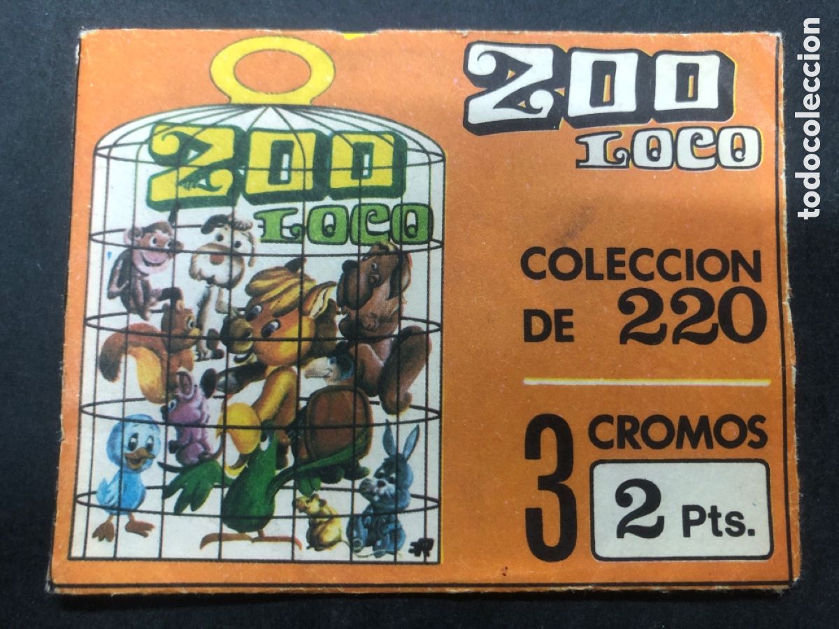 Collectionnisme Cartes &agrave; collectionner anciennes: SOBRE SIN ABRIR ALBUM ZOO LOCO EDITORIAL ROLLAN CONTIENE LOS CROMOS