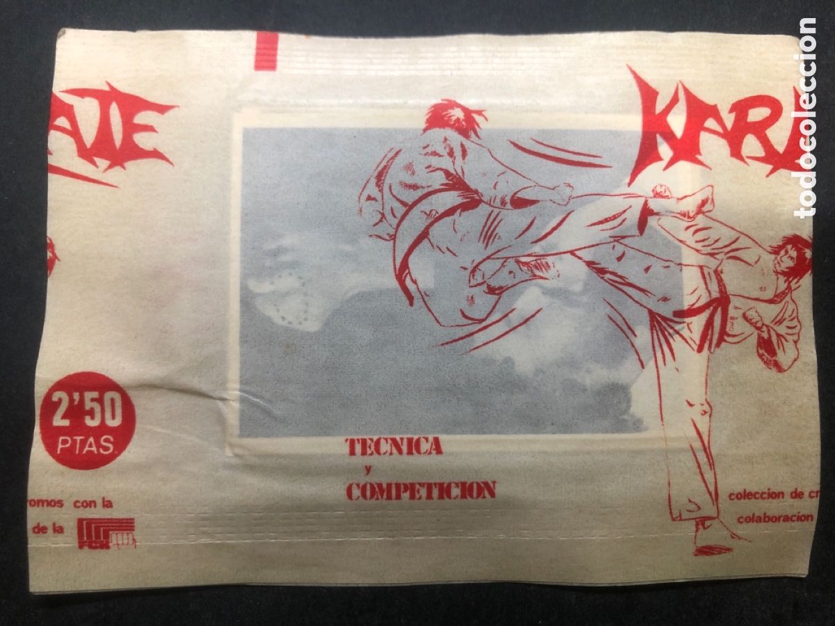 Collectionnisme Cartes &agrave; collectionner anciennes: SOBRE SIN ABRIR KARATE TECNICA Y COMPETICION CON CROMOS