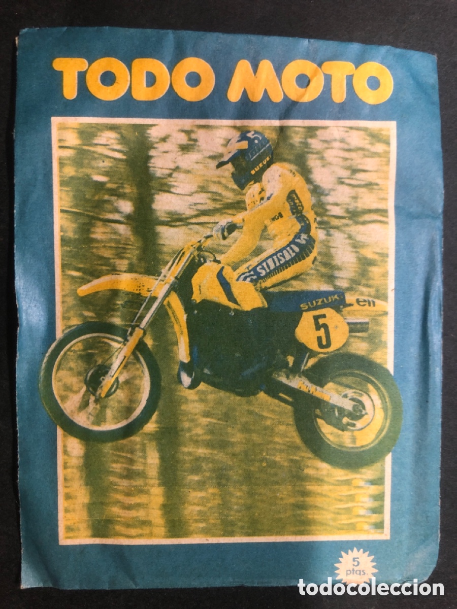 Collectionnisme Cartes &agrave; collectionner anciennes: SOBRE SIN ABRIR ALBUM TODO MOTO CON CROMOS