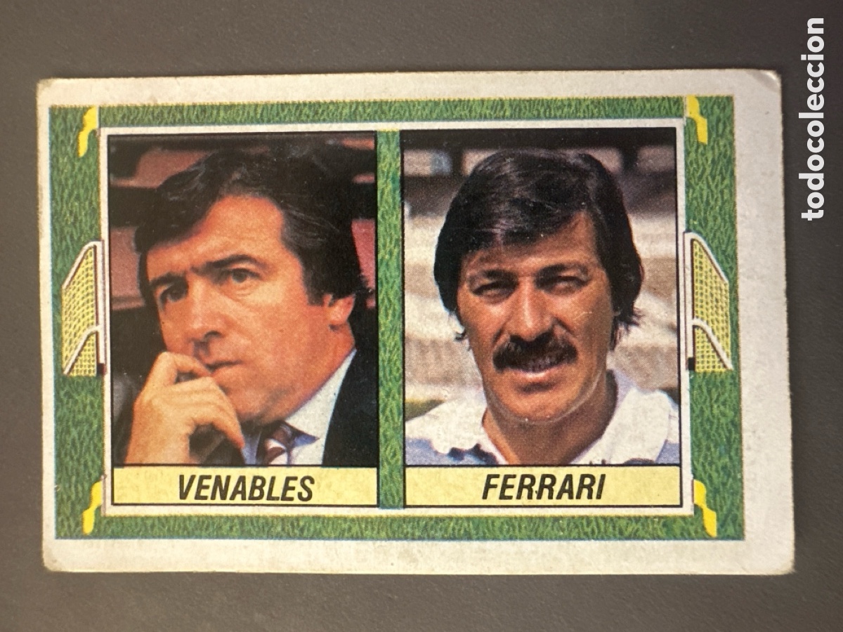 Coleccionismo cromos antiguos: ESTE 84 85 ENTRENADORES VENABLES - FERRARI. SIN PEGAR NUNCA PEGADO