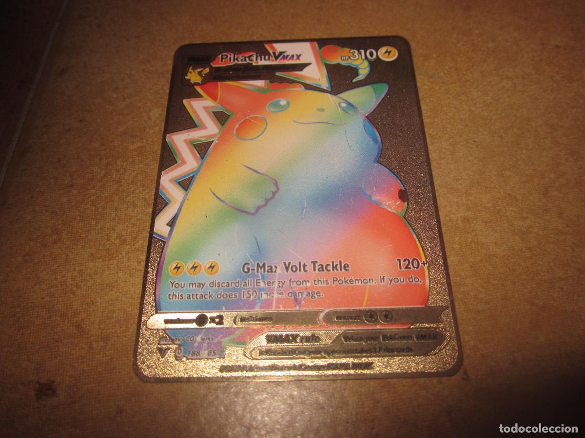 Coleccionismo cromos antiguos: POKEMON METAL ORO PICACHU - Foto 1