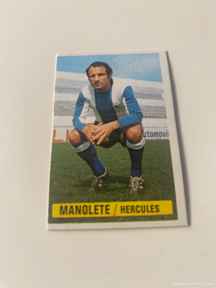 Coleccionismo Cromos antiguos: Este 74-75 Manolete impecable nunca pegado