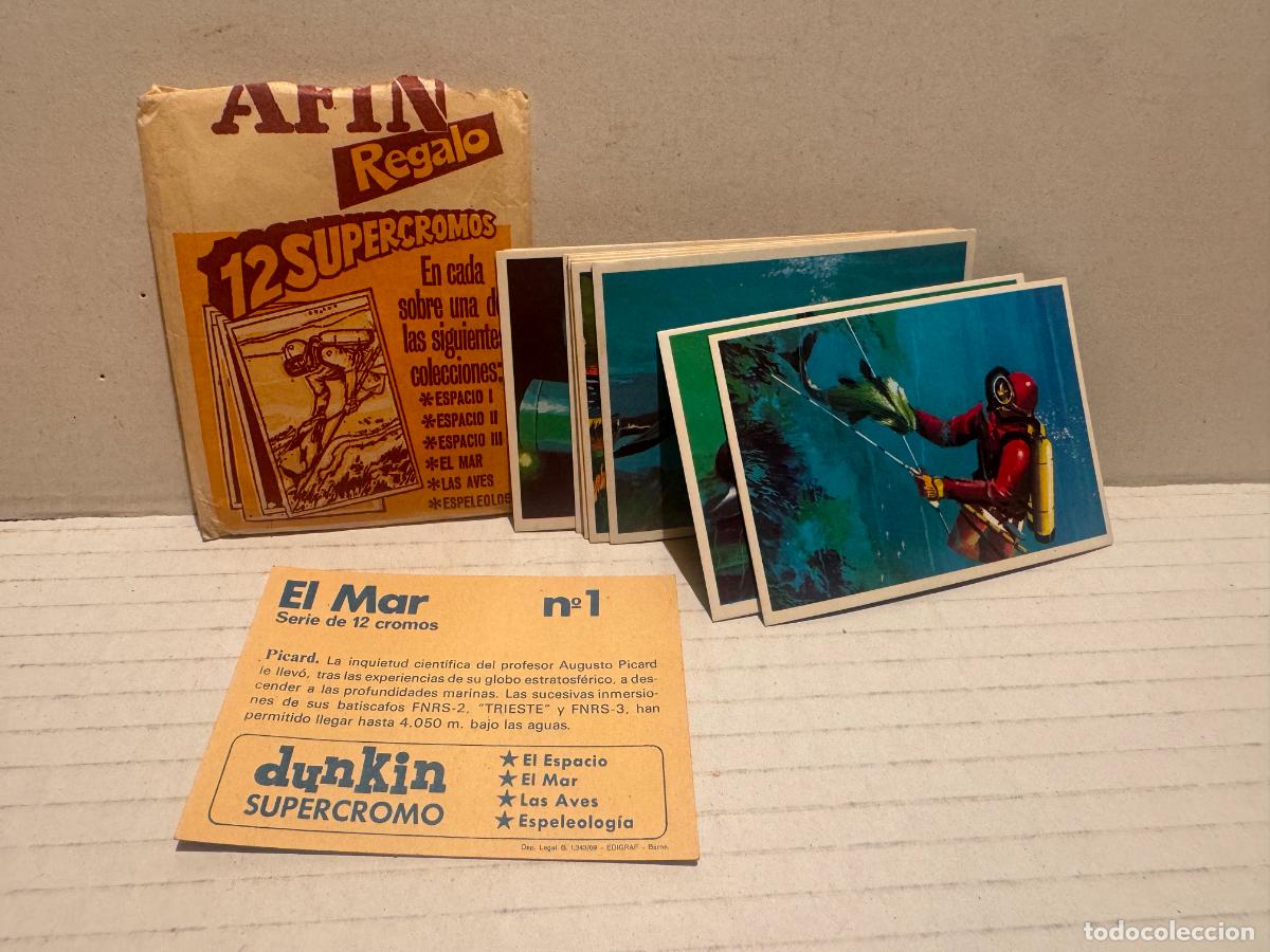 Coleccionismo cromos antiguos: LOTE 12 CROMOS DUNKIN serie EL MAR - Foto 1