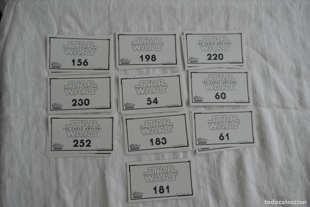 Coleccionismo cromos antiguos: LOTE DE 57 CROMOS DE STAR WARS - THE FORCE AWAKENS - Foto 11