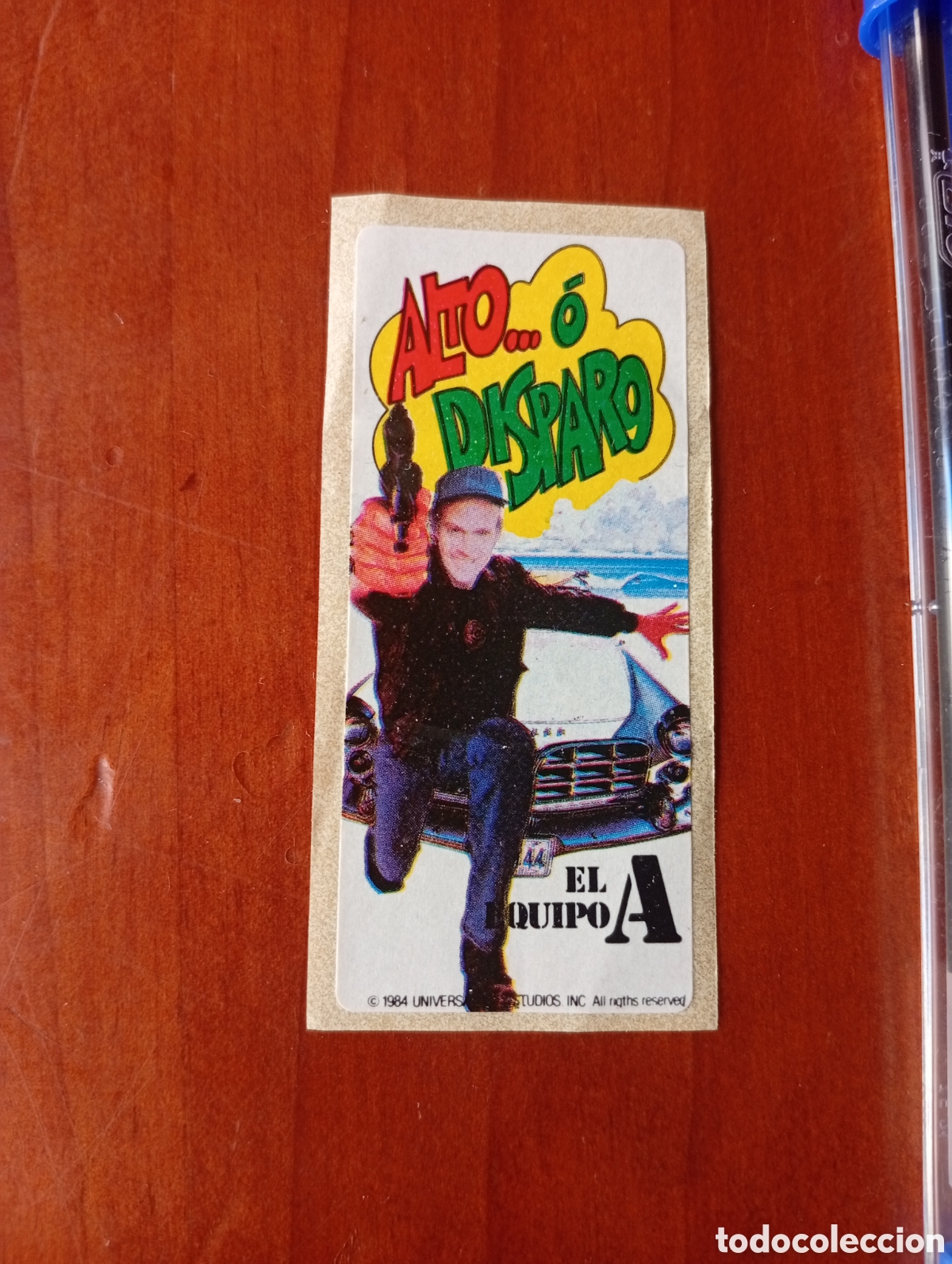 Coleccionismo Cromos antiguos: PEGATINA CHICLES CHICLE EL EQUIPO A 1984 NUNCA PEGADA