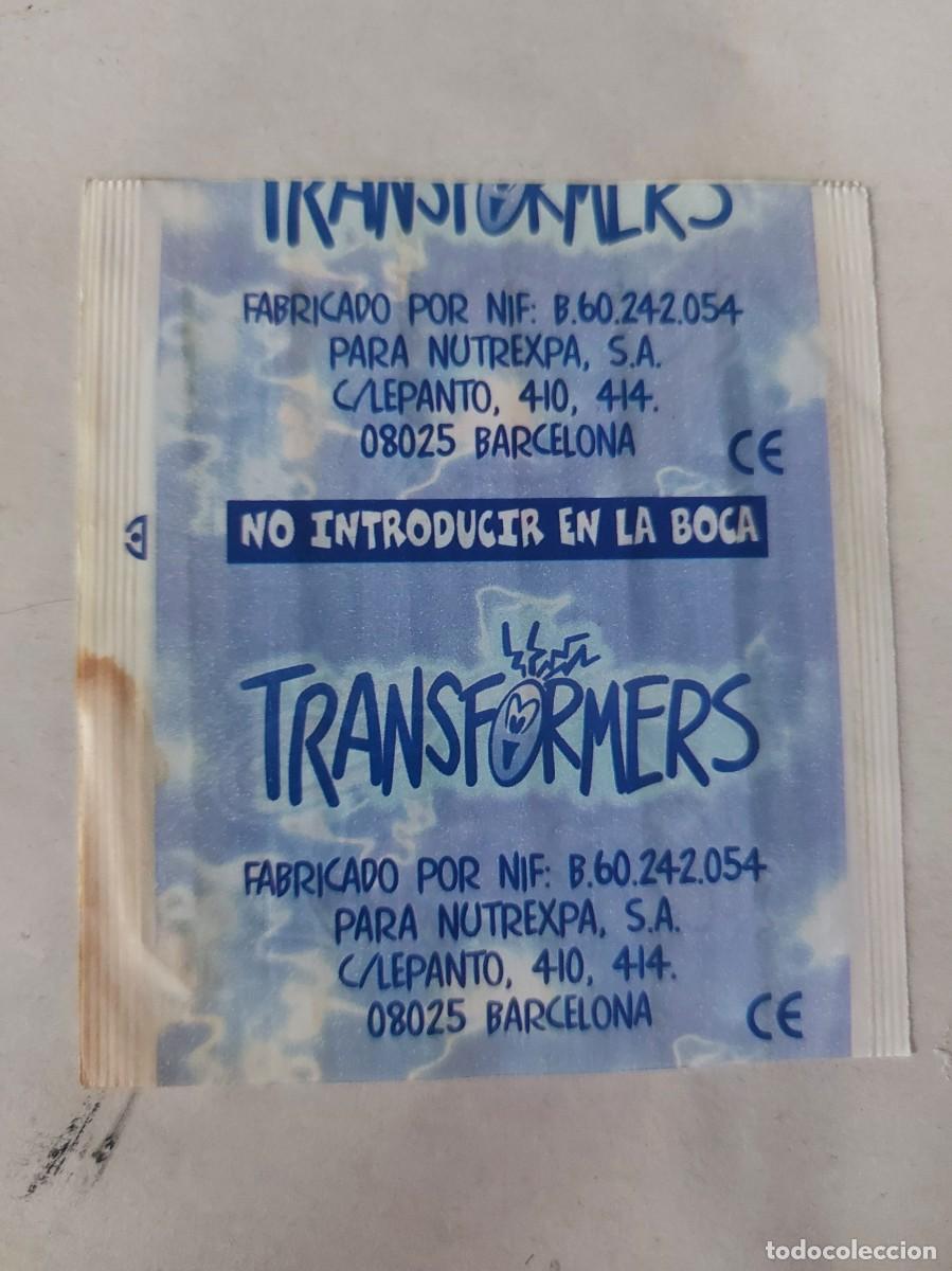 Coleccionismo cromos antiguos: Sobre de cromos sin abrir phoskitos transformers - Foto 2