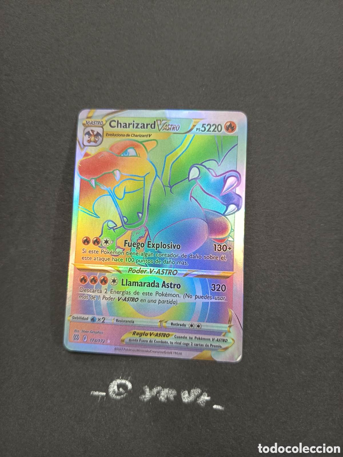 Coleccionismo cromos antiguos: Carta Pok&eacute;mon Charizard VAstro - Foto 1