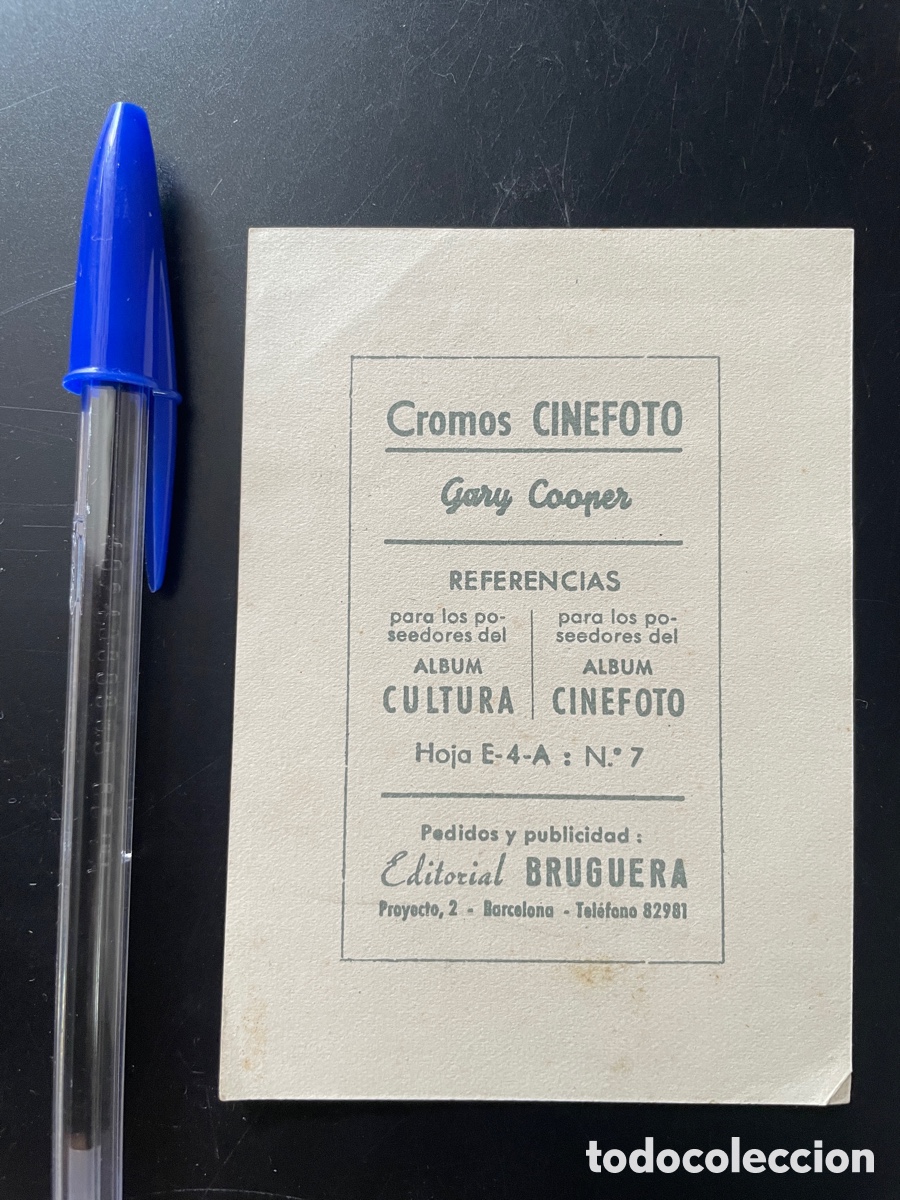 Coleccionismo cromos antiguos: Cromo Cinefoto. Gary Cooper. - Foto 2