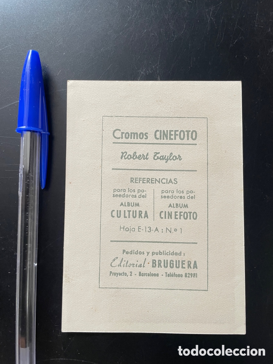 Coleccionismo cromos antiguos: Cromo Cinefoto. Robert Taylor. - Foto 2