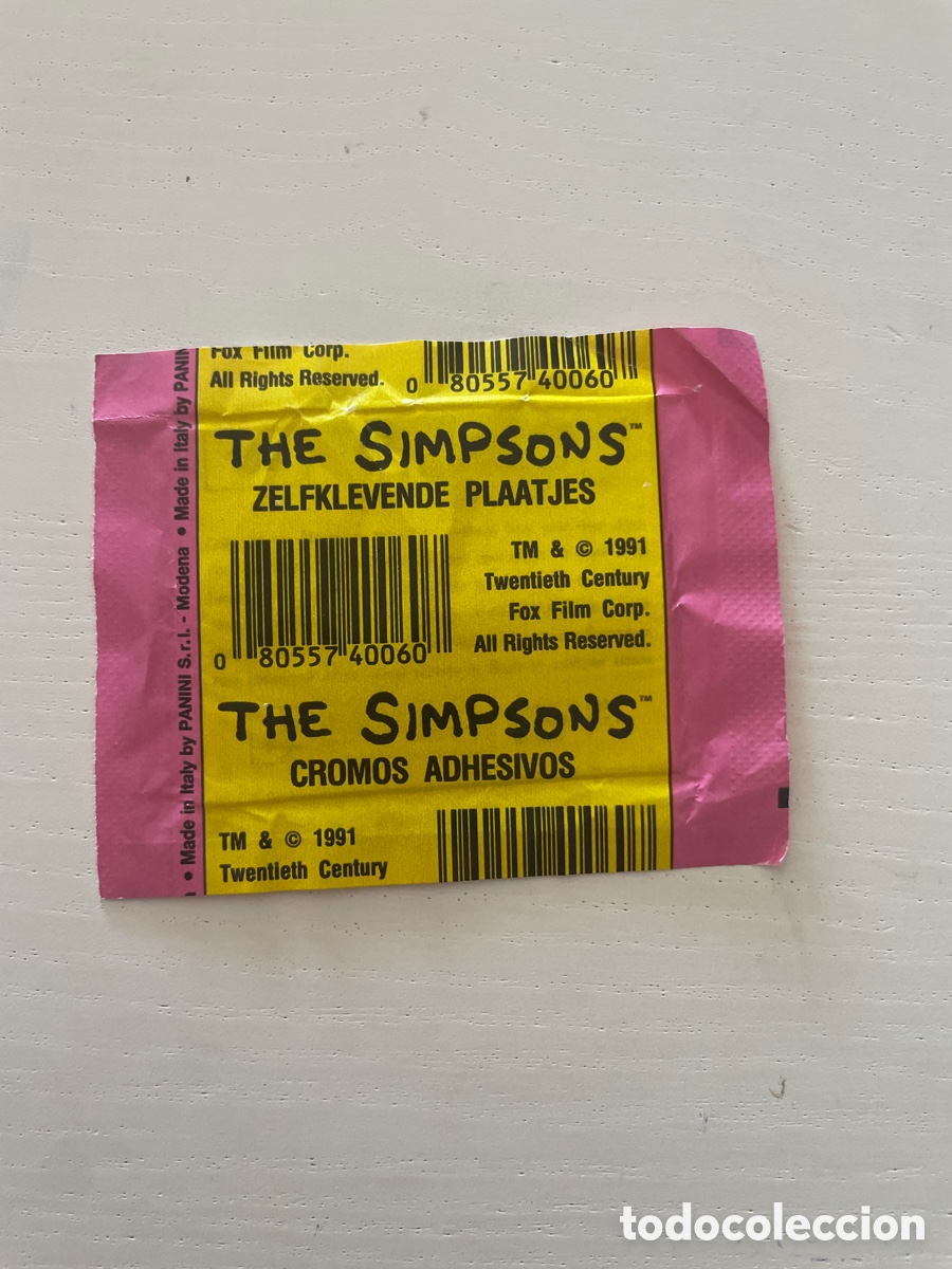 Coleccionismo cromos antiguos: Sobre de cromos sin abrir THE SIMPSONS - Foto 2