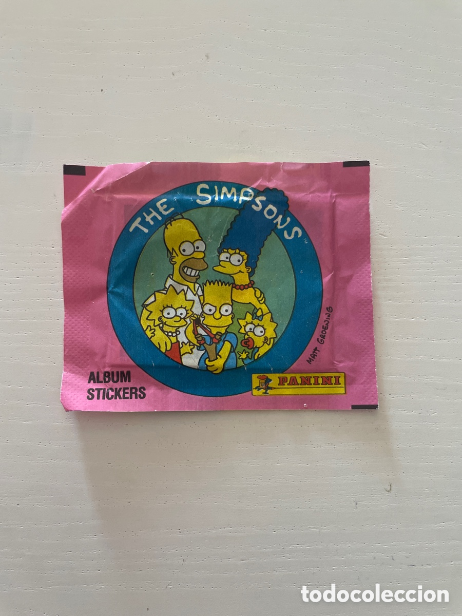 Coleccionismo cromos antiguos: Sobre de cromos sin abrir THE SIMPSONS - Foto 1