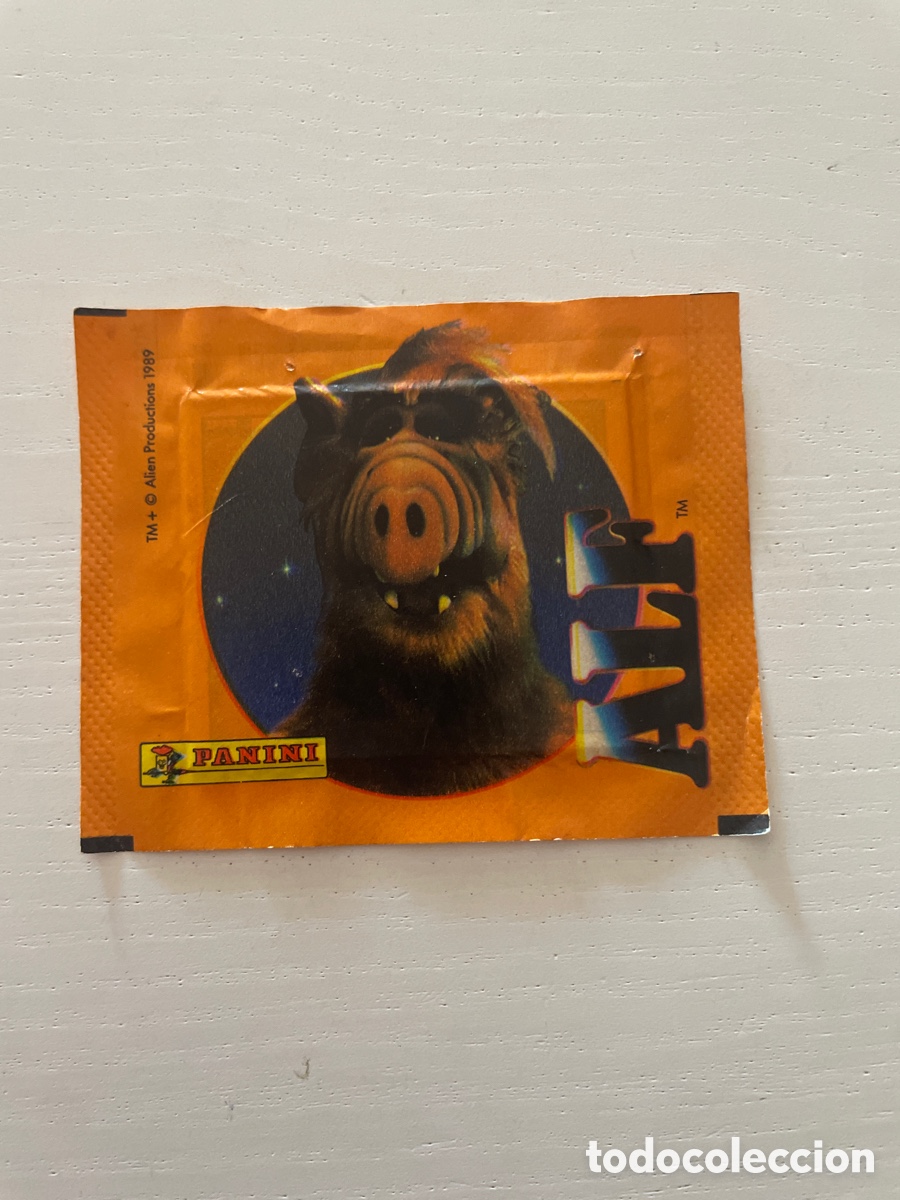 Coleccionismo cromos antiguos: Sobre de cromos sin abrir ALF - Foto 1