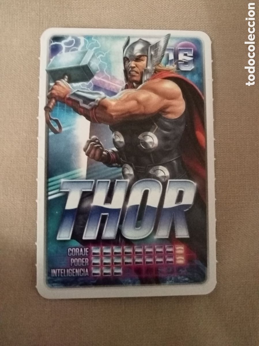 Coleccionismo cromos antiguos: Carta N&ordm; 15 MARVEL descubre tu poder THOR - Foto 1