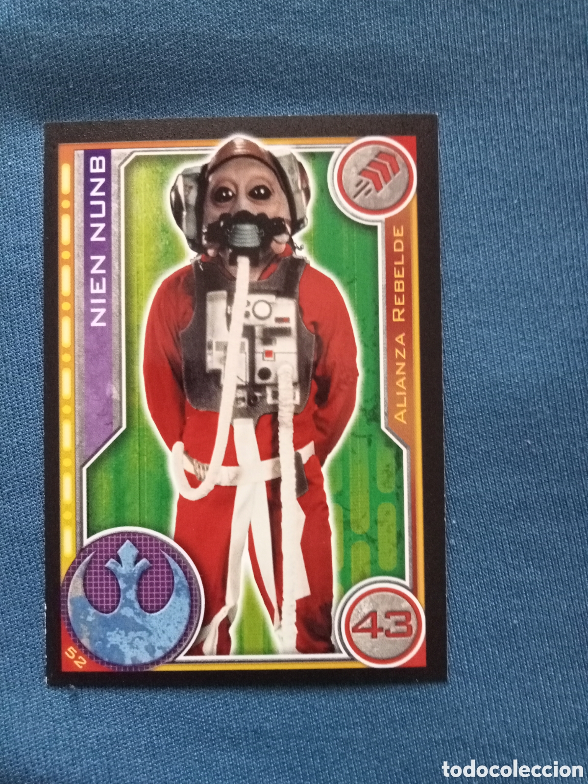 Colecionismo Cromos antigos: Carta Star Wars Topps x Carrefour N&ordm;52 Nien Nunb