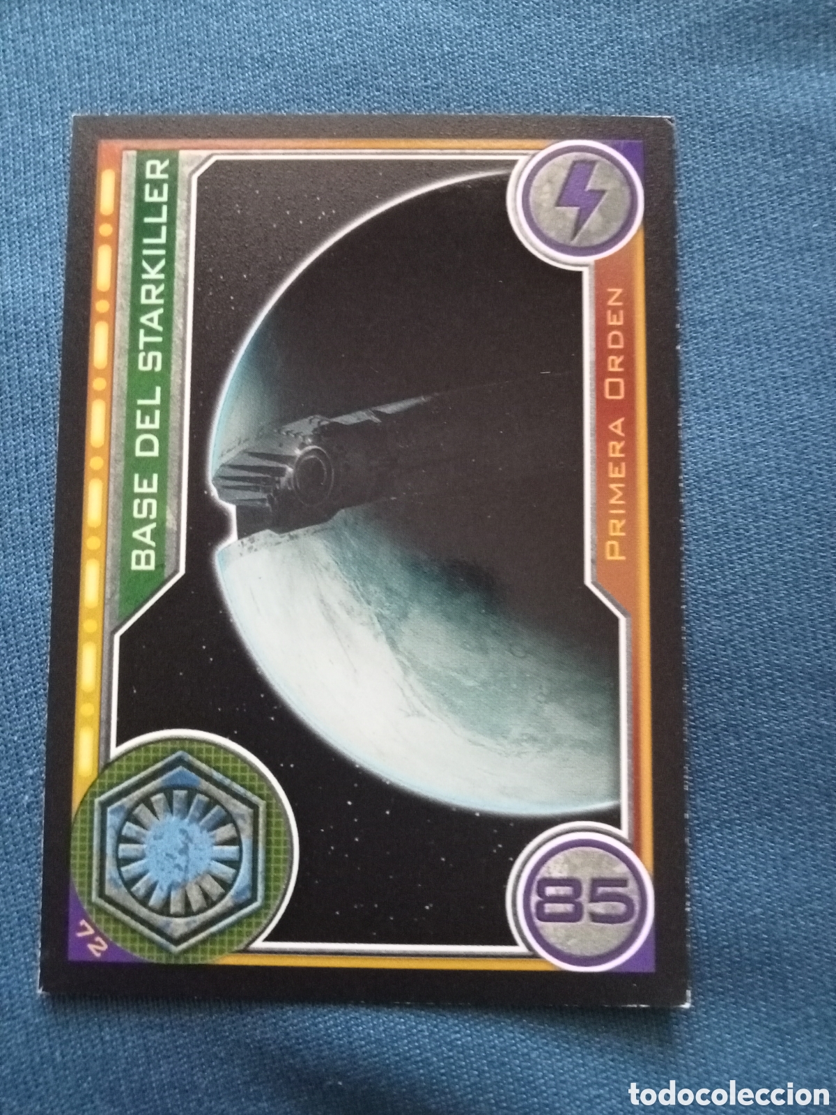 Sammeln alte Sammelbilder: Carta Star Wars Topps x Carrefour N&ordm;72 Base del Starkiller