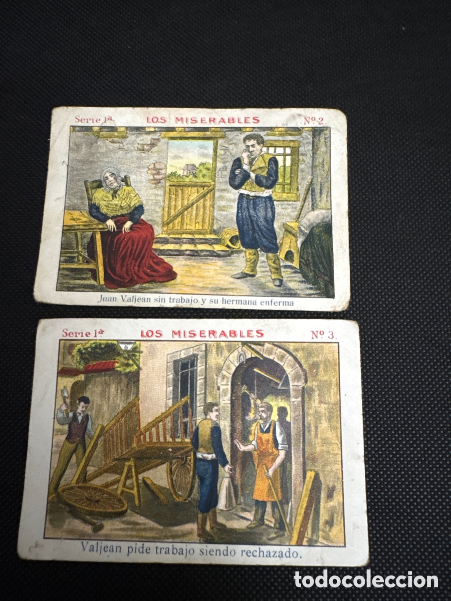 Coleccionismo cromos antiguos: Los Miserables- 2 cromos a&ntilde;o 1957 - Foto 3