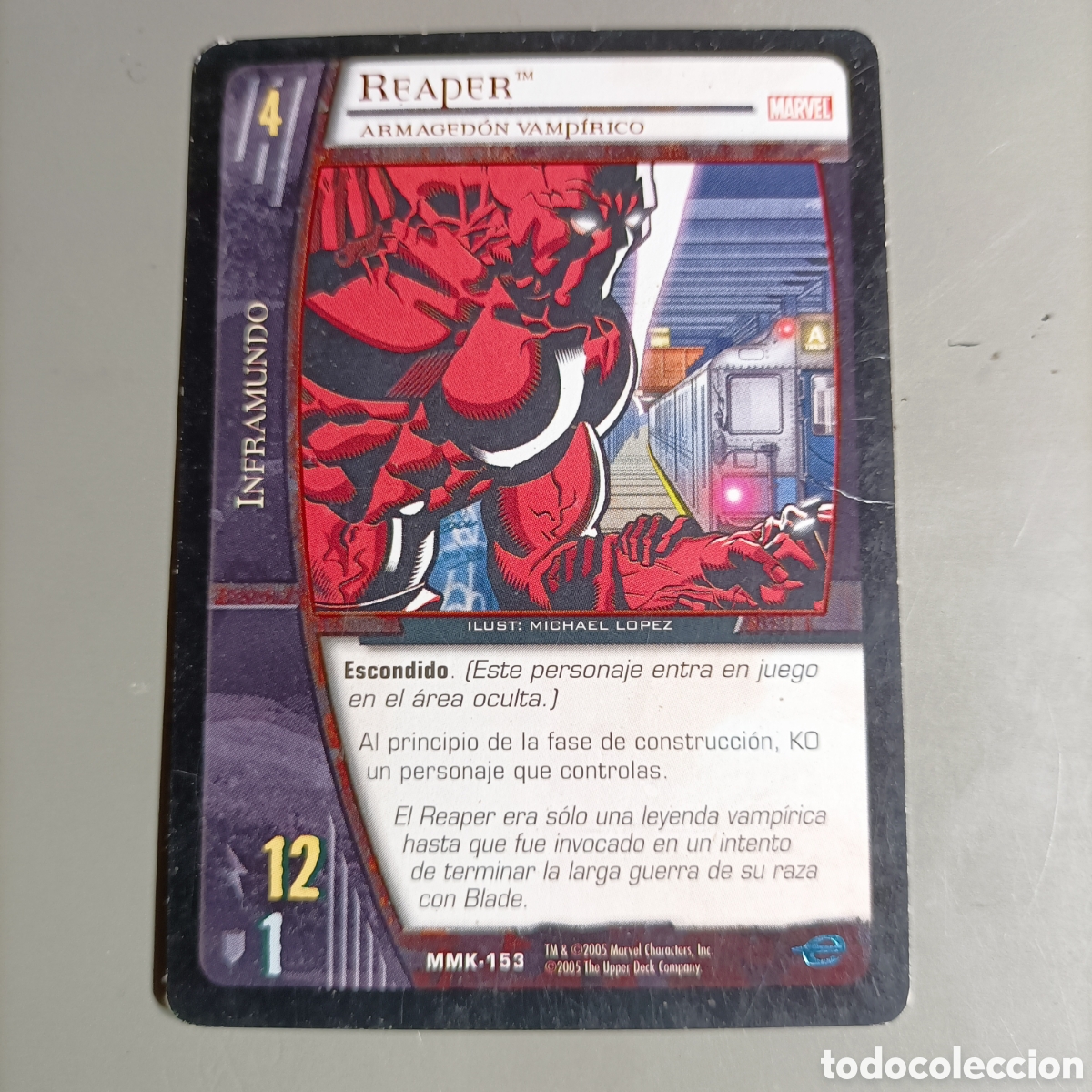 Coleccionismo cromos antiguos: CARTA UPPER DECK 2005. MARVEL. VERSUS SYSTEM - №MMK-153 READER - Foto 1