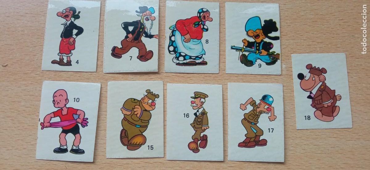 Collezionismo Figurine antiche: LOTE 9 CROMOS - PEGATINAS, CREO QUE SON DE LA COLECCION DE ALEGRES HISTORIETAS