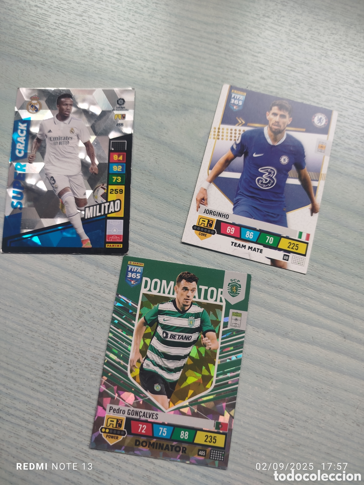Coleccionismo cromos antiguos: 3.cromos,adrelelin. Panini - Foto 1