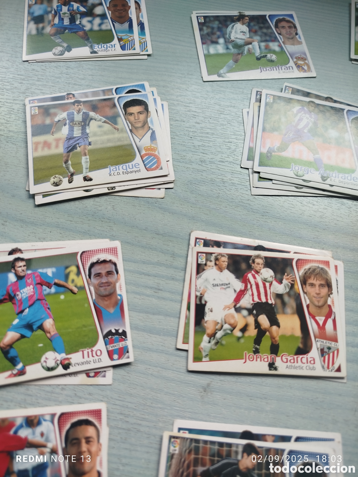 Coleccionismo cromos antiguos: Lote 63 cromos este 2004.05. - Foto 2