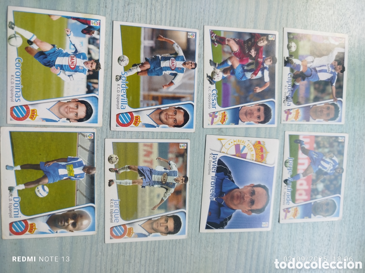 Coleccionismo cromos antiguos: Lote 63 cromos este 2004.05. - Foto 3