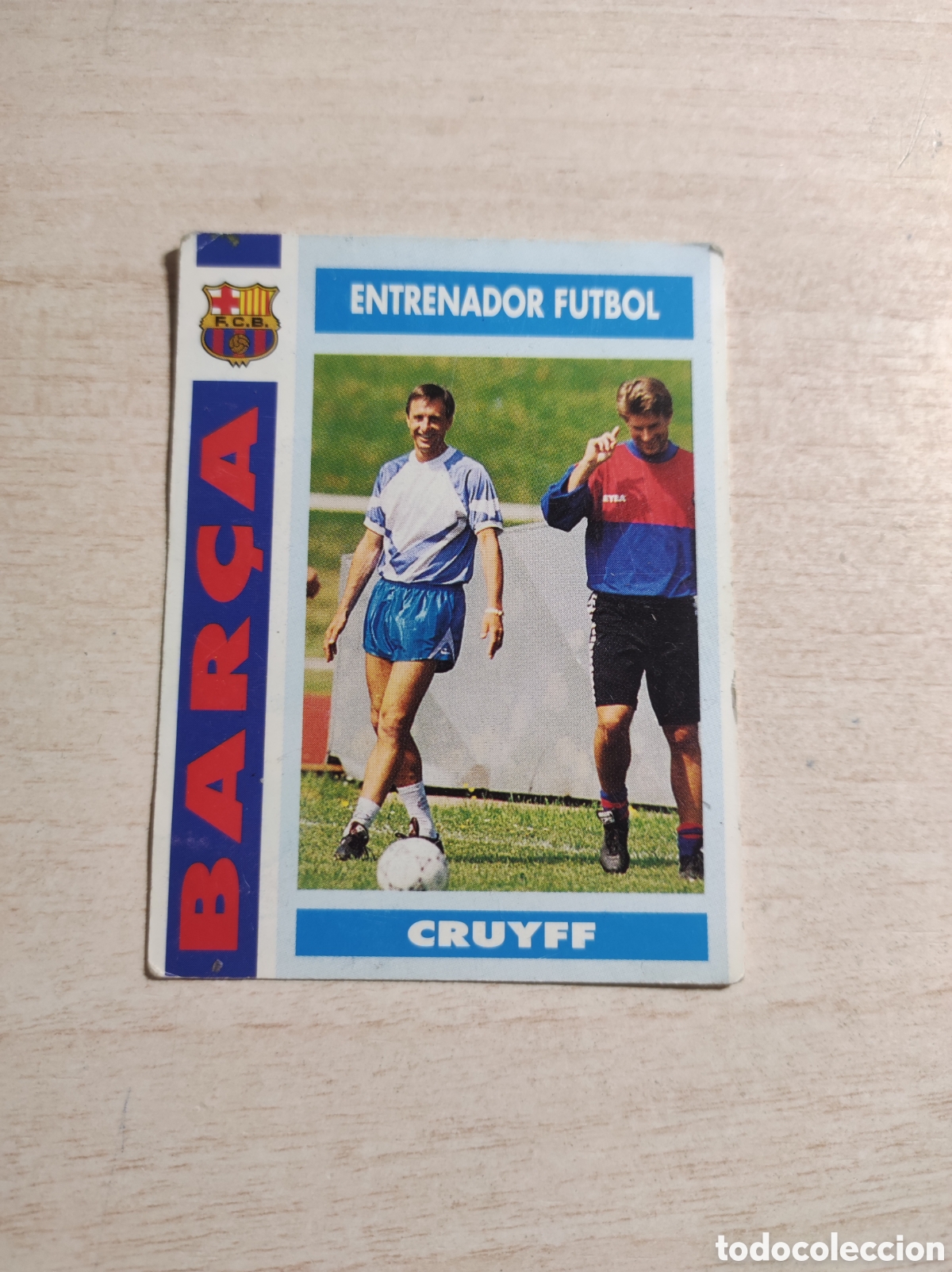 Coleccionismo cromos antiguos: Cromo Bar&ccedil;a 92 - 93, Johan Cruyff. - Foto 1