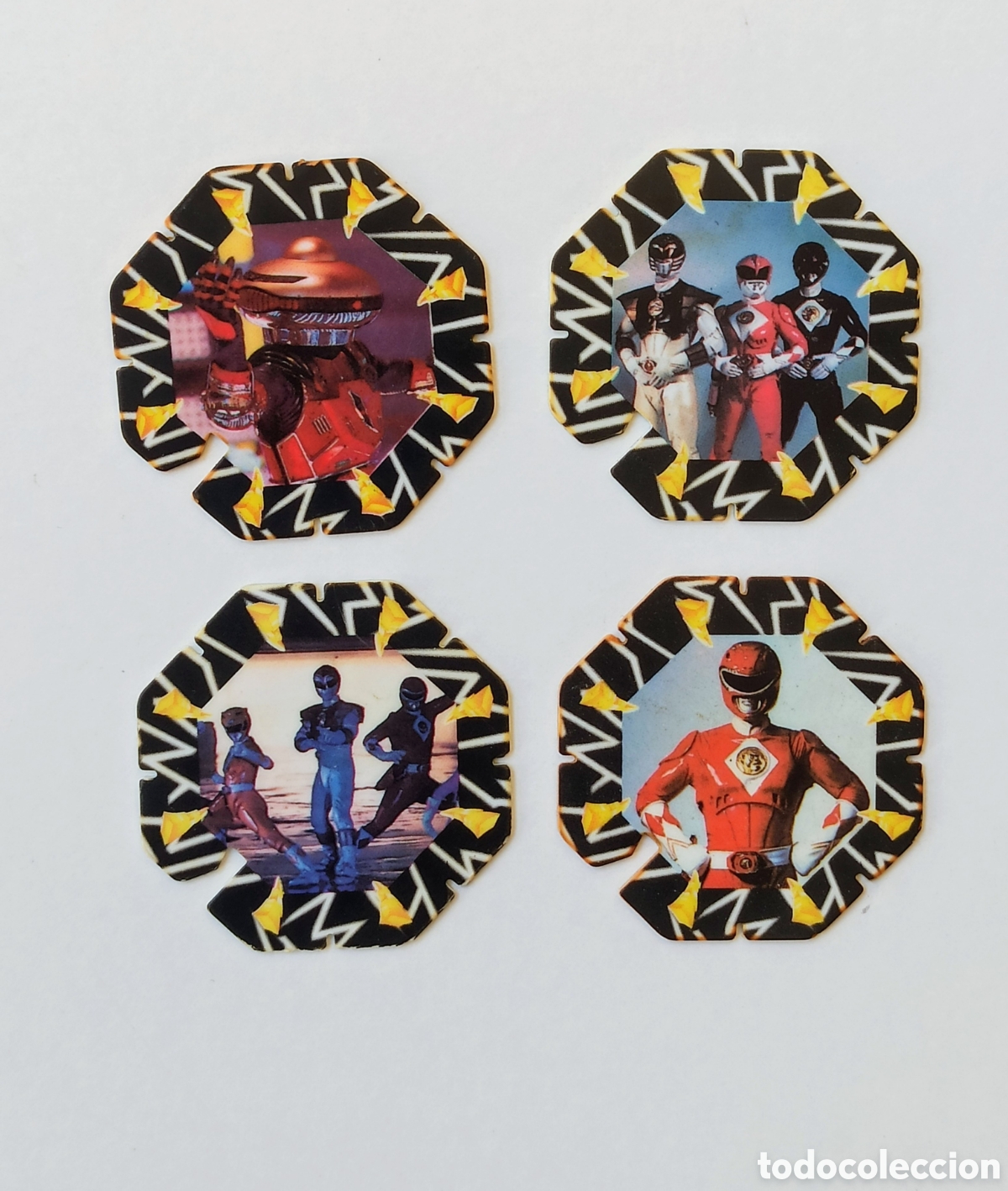 Coleccionismo Cromos antiguos: POWER RANGERS TAZOS NEGROS MATUTANO